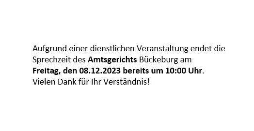Amtsgericht Bückeburg